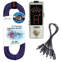Mooer PDC-5S 5-Way STAIGHT Angle Power Supply Daisy Chain+Tuner+High Quality 10' - $58.00