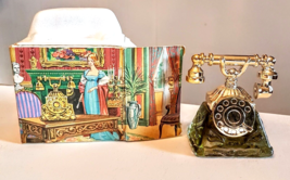 Avon La Belle Telephone Sonnet Cologne Decanter VTG Glass Bottle Original Box - £15.60 GBP