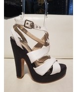 Jerome C. Rousseau Daho Straw Platform Sandal Pinup Rockabilly Couture 3... - $7,293.00 MXN