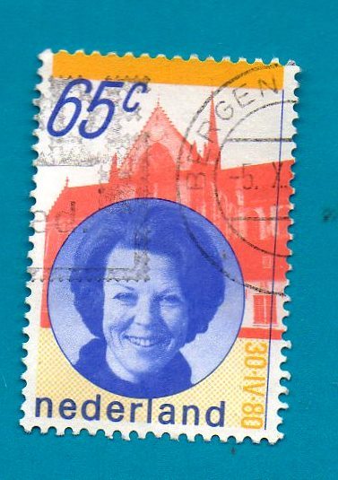 Primary image for Netherlands (used postage stamp) 1981 Queen Beatrix Scott Cat # 608