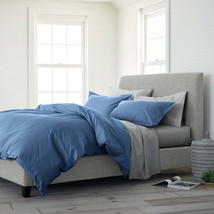 Blue Comforter Set Full Size, 7 Piece Boho Bed In A Bag - Soft &amp; Lightweight All - £104.39 GBP
