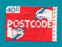 Netherlands (used postage stamp) 1978 The Introduction of Postal Codes  #1113 - $0.25