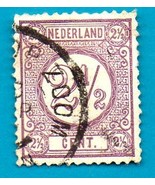 Netherlands (used postage stamp) 1876 New Daily Stamps (Green) #33 - £0.39 GBP