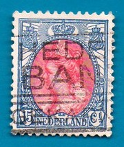 Netherlands (used postage stamp) 1908 -1914 Queen Wilhelmina - New Values   #77 - $1.99