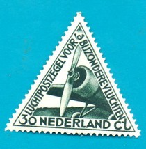 Netherlands (used postage stamp) 1933 Airmail - Airplane  #267 - $14.90 MXN