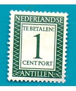 Netherlands Antillies (used postage due stamp) 1952 -1959 Numeral Stamps #1 - £1.56 GBP