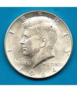 1964 Kennedy Halfdollar (near uncirculated) - Silver - BRILLANT - £19.98 GBP