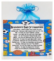 Grandson&#39;s Bag of Happiness - Fun Novelty Gift &amp; Card / Present / Birthday / Gre - £6.47 GBP