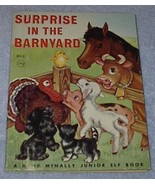 Vintage Child&#39;s Junior Elf Book Surprise in the Barnyard 8010 - $110.22 MXN