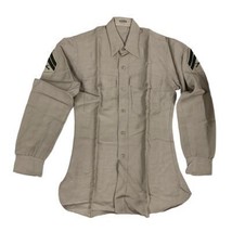 3 VTG 1950s 60s US ARMY KHAKI SHIRT Vietnam USN US Navy USMC USAF Milita... - $77.22