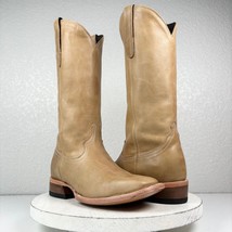 NEW Lane Capitan Tan Womens Square Toe Cowboy Boots 7.5 Leather Western ... - $193.05