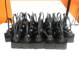 Lot of 33 Defective Plantronics C052 Wireless Headsets and Base Stations... - $326.70
