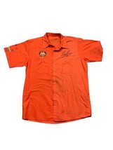 Autographed Harley Davidson by Ray Price Racing Mechanic Button Shirt Sz... - £39.18 GBP