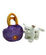 Fleece Purse  and Removable Plush Stuffed Kitten with Sound - £16.01 GBP
