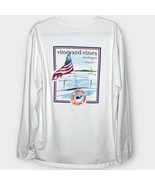 VINEYARD VINES Michigan Lake Summer Graphic Long Sleeve Tee Men’s Size XL - $39.66 CAD