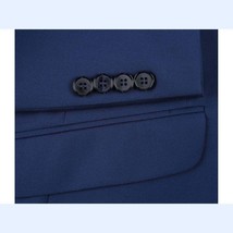 Men RENOIR suit Solid 2 Button Business Formal All Purpose Slim Fit 201-20 Blue image 4