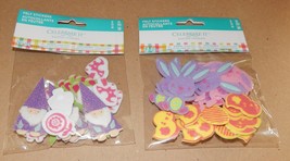 Easter Kids Crafts Felt Stickers 1 1/2&quot; Size 20pc 2pks Easter Bunnies 109M - £5.18 GBP