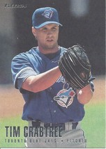 1996 Fleer Error Card Silver Foil Tim Crabtree 271 Blue Jays - £0.79 GBP