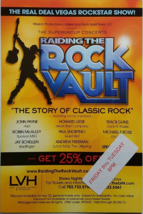 Raiding The Rock Vault @ Las Vegas Hotel Casino LVH Promo Card, Mint - £3.12 GBP
