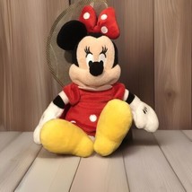 Minnie Mouse 10” Plush Disney Store Mickey Mouse Clubhouse Red Bows Polk... - $9.49