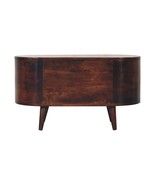 Light Walnut Rounded Lid-up Blanket Box - $6,803.60 MXN