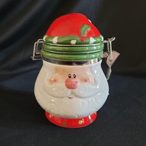 Boston Warehouse Santa Clause Christmas Holiday Cookie Snack Treat Canister - £11.62 GBP