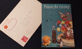 1955 Coca-Cola Company Magazine-Pause For Living-With Original Stamped Envelope - £9.04 GBP