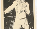 Vintage Elvis Presley Magazine Pinup Elvis in Jumpsuit on Stage Black an... - $2.96