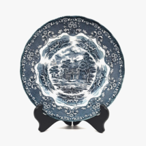 English Country Inns Grindley Plate 8&quot; Deep Blue Green Teal Leather Bott... - £10.32 GBP