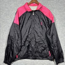 Vtg 90s USA Olympics Women’s Jacket Windbreaker Sz L Black Pink Zip Vented - $324.69 MXN
