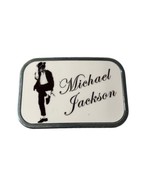 Michael Jackson King of Pop Metal Belt Buckle Shiny Unisex White Glossy - $324.06 MXN