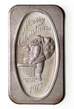 1972 Feliz Navidad Por Madison Casa de Moneda 1 Oz. Plateado Barra Artístico - £65.16 GBP