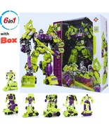 Devastator G1 6in1 Oversized 44cm 17.3&quot; Action Figure Toy Green GIFT set... - $177.01 CAD