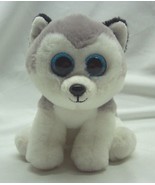 TY VelveTY BUFF THE CUTE HUSKEY PUPPY DOG 6&quot; Plush Stuffed Animal 2017 - $14.85