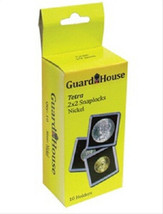 10 Guardhouse 2x2 Tetra Snaplock Coin Holders for Nickel 21.2mm - £7.98 GBP