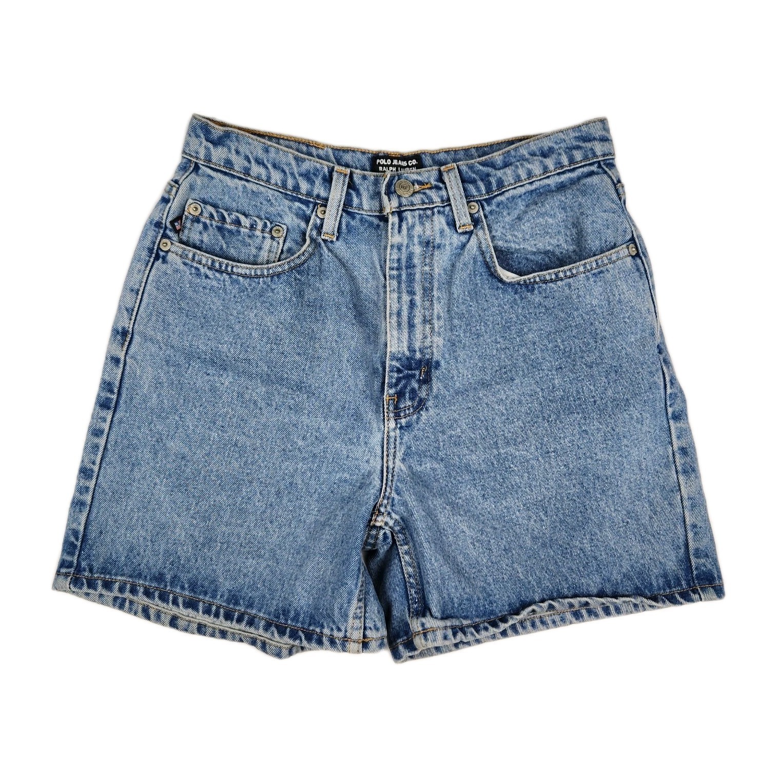 Polo Jeans Company Ralph Lauren Shorts Womens Size 10 High Rise Blue Denim - $44.54