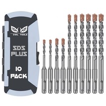 Sds Plus Rotary Hammer Drill Bit Set (10 Pack - 1/8&quot;, 1/4&quot;, 5/16&quot;, 3/8&quot;, And 1/2 - £33.96 GBP