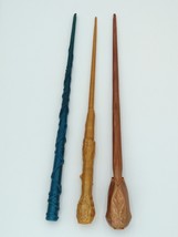 Harry Potter Wands Ron, Hermione and Harry&#39;s Wands Rainbow Colors 3D Pri... - $36.76