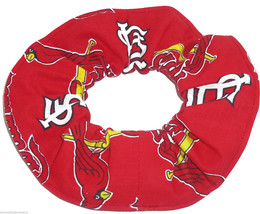 St Louis Cardinals Hair Scrunchie Scrunchies by Sherry MLB Baseball Red Fabric - £5.57 GBP