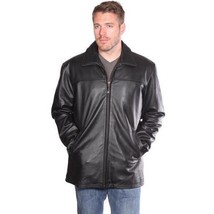 Nuborn Cowhide Zip Front Leather Jacket - £172.25 GBP