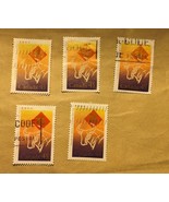 1997 Canada 45¢ Year of the Ox Sc#1630 2 Used Stamps - $0.91