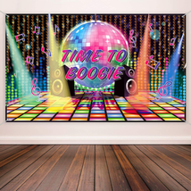 70s Theme Party Decoration Disco Backdrop Banner 60&#39;s 70&#39;s 80&#39;s Photo Booth NEW - £13.84 GBP