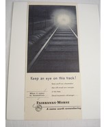 1948 Railroad Ad Fairbanks-Morse Railroad &quot;Keep An Eye On this Track!&quot; - $8.99