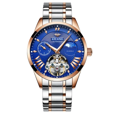 Quality Tourbillon Men&#39;s Watch Men Moon Phase Automatic montre Diesel Watches Me - £101.51 GBP