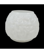 Vtg EO Brody Milk Glass Texture Crinkle Planter Light Cover Cleveland OH... - $32.69