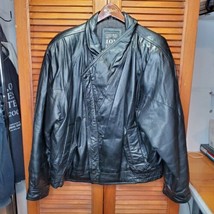 VTG I.O.U. Men&#39;s Quality Leather Jacket Biker Retro Biker Euro-Mode Sz X... - £43.48 GBP