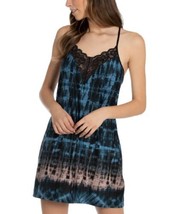 Linea Donatella Womens Tie-Dyed Chemise Nightgown,Turquoise Orchid Size Medium - £29.33 GBP