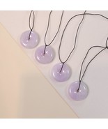 Purple Donut Jade  Pendant, Jade Donut Jewelry, Natural Genuine Jade Gem... - €826,84 EUR