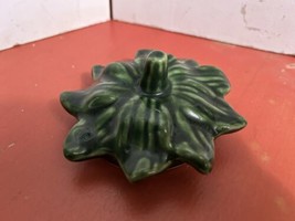 Vintage Strawberry cookie jar REPLACEMENT LID ONLY green stem leaves - $17.82