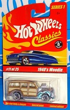 Hot Wheels Classics 2005 Series 1 #11 1940s Woodie Chrome w/ WL5SPs - £7.84 GBP